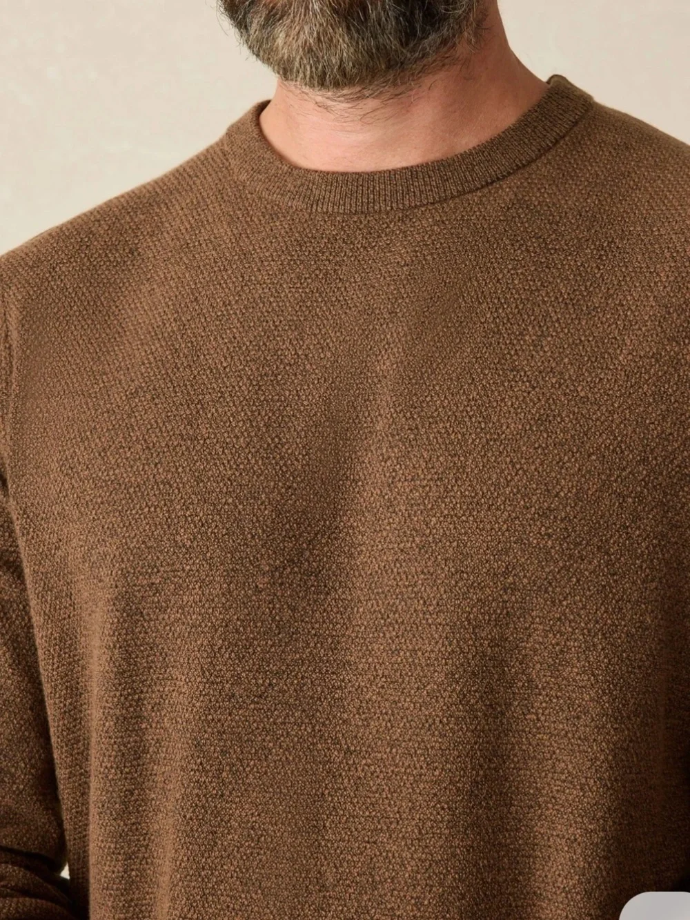 NEW⭐️ FAHERTY | JACKSON CREW SWEATER Trail brown Heather $178